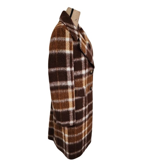 Calvin Klein Women's Plaid Single-Breasted wool Walker Coat size 8 new!!! - Picture 8 of 13